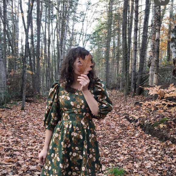 NWT Supayana Montreal fall mushroom dress size medium - Picture 6 of 7